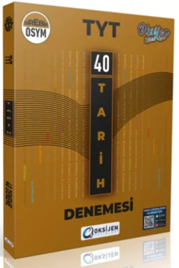 TYT Tarih 40 Deneme Oksijen Yayınları - Hemen Satın Al