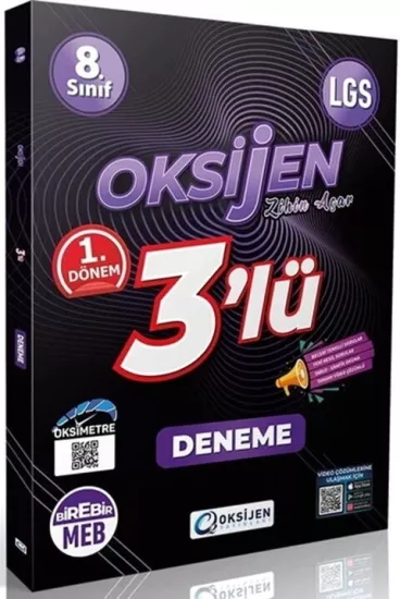 8. Sınıf LGS 1.dönem 3 lü Deneme Oksijen Yayınları - Hemen Satın Al