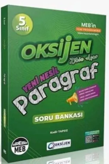 5. Sınıf Paragraf Oksijen Soru Bankası Oksijen Yayınları - Hemen Satın Al