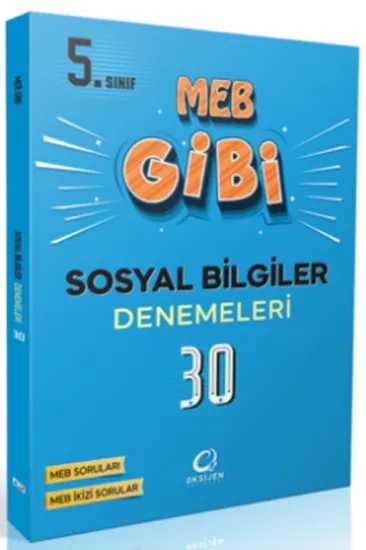 5. Sınıf Sosyal Bilgiler MEB Gibi Branş Denemeleri Oksijen Yayınları - Hemen Satın Al