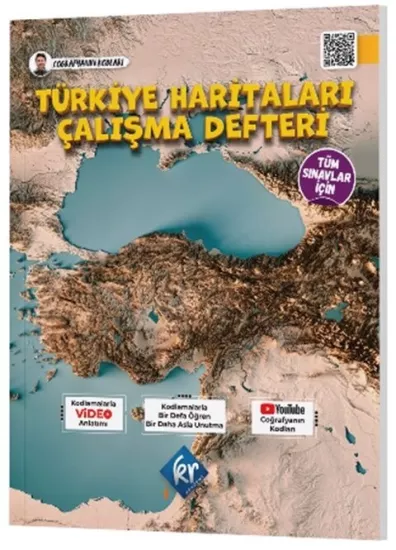 KR Akademi Coğrafyanın Kodları Türkiye Haritaları Çalışma Defteri Tüm Sınavlar İçin KR Akademi Yayınları - Hemen Satın Al