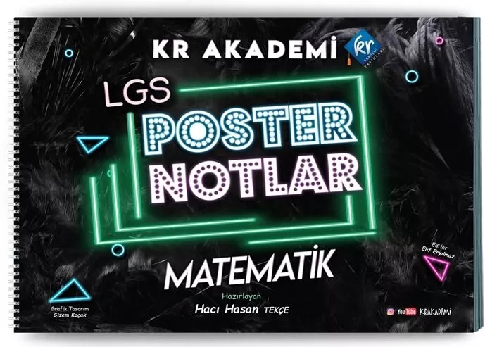 KR Akademi 8. Sınıf LGS Matematik Poster Notlar KR Akademi Yayınları - Hemen Satın Al