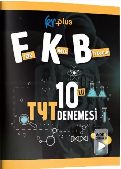 KR Plus TYT Fizik Kimya Biyoloji FKB 10 lu Deneme KR Akademi Yayınları - Hemen Satın Al