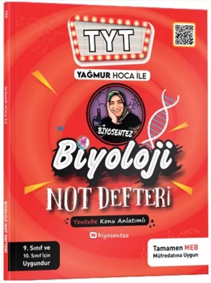 KR Akademi Yağmur Hoca ile TYT Biyosentez Biyoloji Not Defteri Tamamı El Yazılı KR Akademi Yayınları - Hemen Satın Al