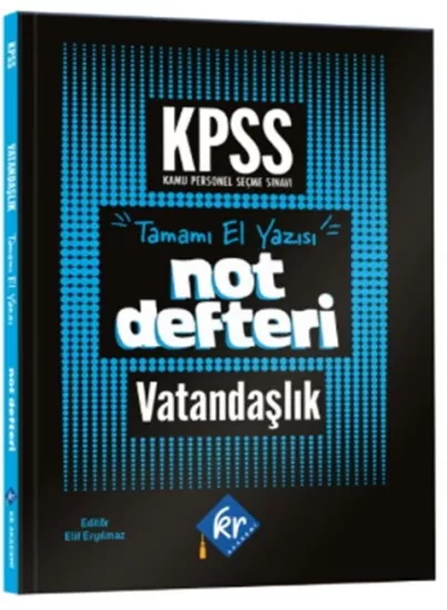 KR Akademi KPSS Vatandaşlık Konu Anlatımlı Not Defteri KR Akademi Yayınları - Hemen Satın Al