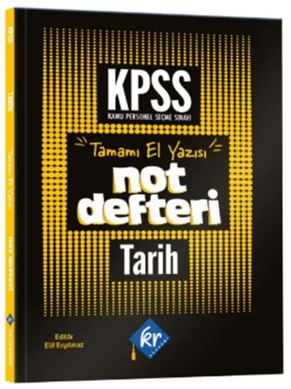 KR Akademi KPSS Tarih Konu Anlatımlı Not Defteri KR Akademi Yayınları - Hemen Satın Al
