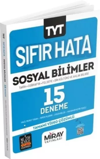TYT Sıfır Hata Sosyal Bilimler 15 Deneme Miray Yayınları - Hemen Satın Al