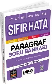 Sıfır Hata Paragraf Soru Bankası Miray Yayınları - Hemen Satın Al