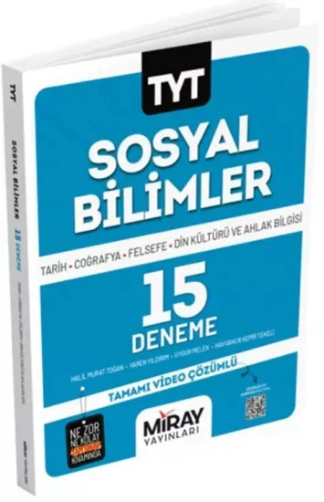 TYT Sosyal Bilimler 15 Deneme Miray Yayınları - Hemen Satın Al
