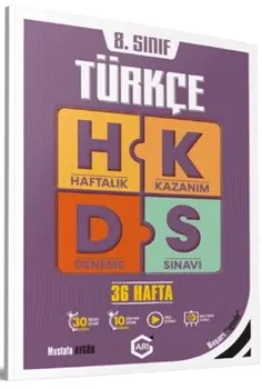 8. Sınıf Türkçe Arı Haftalık Kazanım Deneme Arı Yayıncılık - Hemen Satın Al
