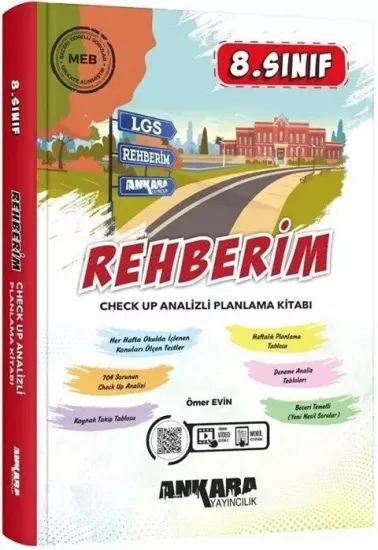 8. Sınıf LGS Rehberim Check Up Analizli Planlama Kitabı Ankara Yayıncılık - Hemen Satın Al