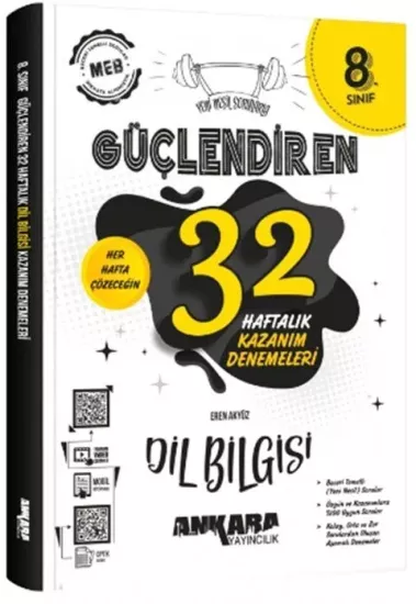 8. Sınıf Dil Bilgisi Güçlendiren Haftalık Kazanım Denemeleri Ankara Yayıncılık - Hemen Satın Al