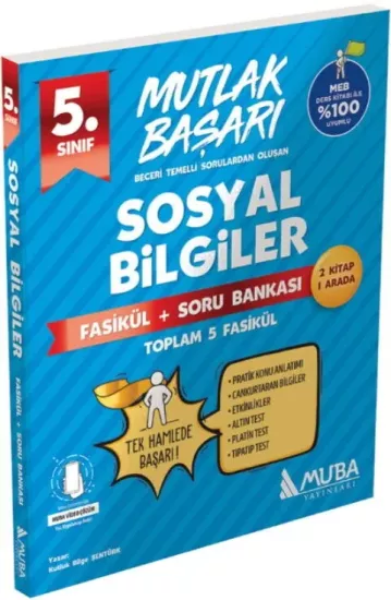 5. Sınıf Sosyal Bilgiler Fasikül Soru Bankası Muba Yayınları - Hemen Satın Al