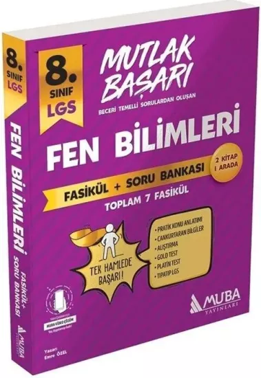 8. Sınıf LGS Fen Bilimleri Mutlak Başarı Fasikül ve Soru Bankası Muba Yayınları - Hemen Satın Al