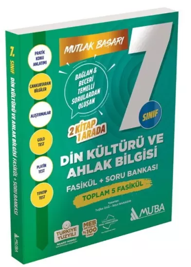 7. Sınıf Din Kültürü ve Ahlak Bilgisi Fasikül ve Soru Bankası Muba Yayınları - Hemen Satın Al