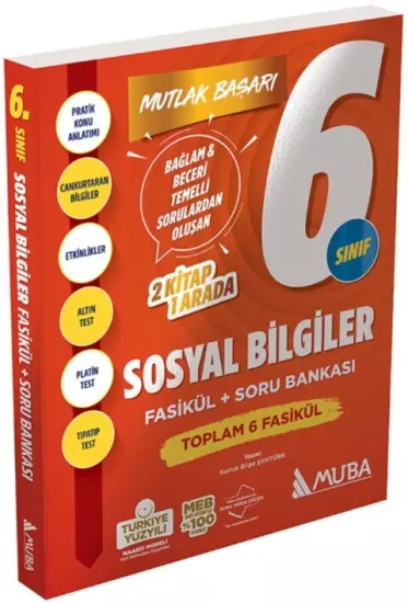 6. Sınıf Sosyal Bilgiler Fasikül ve Soru Bankası Muba Yayınları - Hemen Satın Al