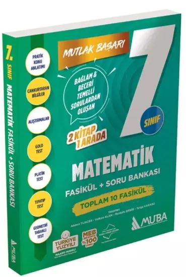 7. Sınıf Matematik Fasikül ve Soru Bankası Muba Yayınları - Hemen Satın Al