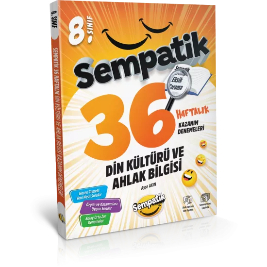 8. Sınıf Din Kültürü 36 Haftalık Kazanım Denemeleri Ünlüler Karması