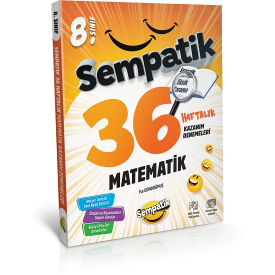 8. Sınıf Matematik 36 Haftalık Kazanım Denemeleri Ünlüler Karması