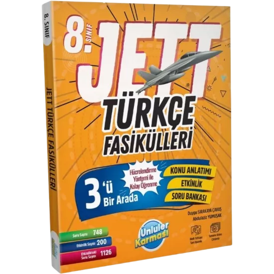 8. Sınıf Türkçe Jett Fasikülleri Ünlüler Karması