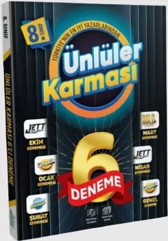 8. Sınıf 6 lı Karma Deneme Ünlüler Karması - Hemen Satın Al
