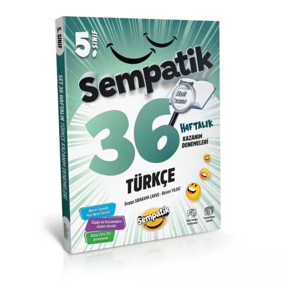 5. Sınıf Türkçe 36 Haftalık Kazanım Denemeleri Ünlüler Karması