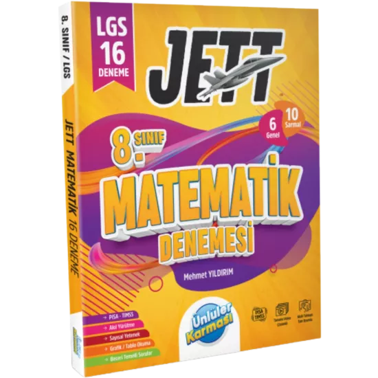 8. Sınıf Matematik Jett 16’ lı Branş Denemeleri Ünlüler Karması
