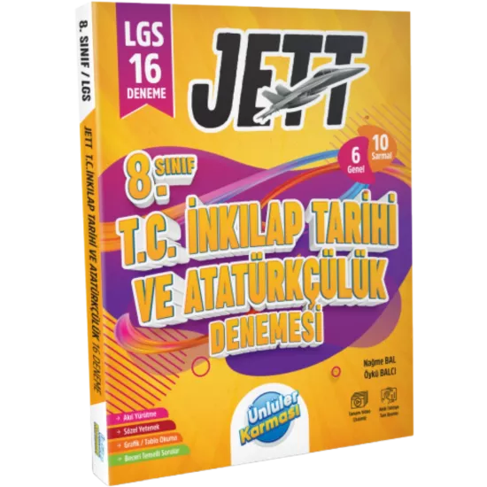 8. Sınıf İnkılap Tarihi Jett 16’ lı Branş Denemeleri Ünlüler Karması