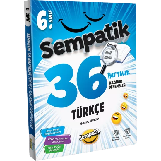 6. Sınıf Türkçe 36 Haftalık Kazanım Denemeleri Ünlüler Karması