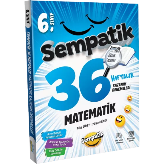 6. Sınıf Matematik 36 Haftalık Kazanım Denemeleri Ünlüler Karması
