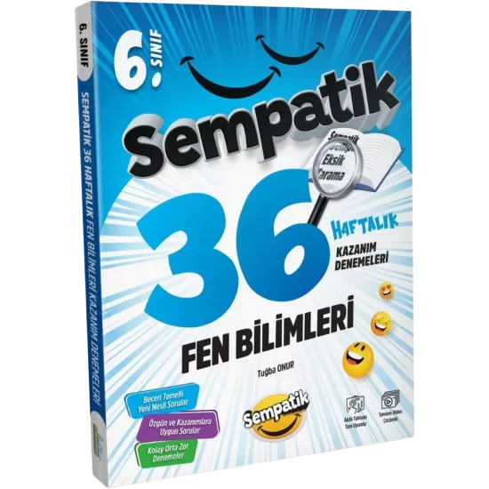 6. Sınıf Fen Bilimleri 36 Haftalık Kazanım Denemeleri Ünlüler Karması