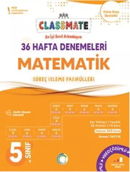 5. Sınıf Matematik Classmate 36 Hafta Denemeleri Okyanus Yayıncılık - Hemen Satın Al