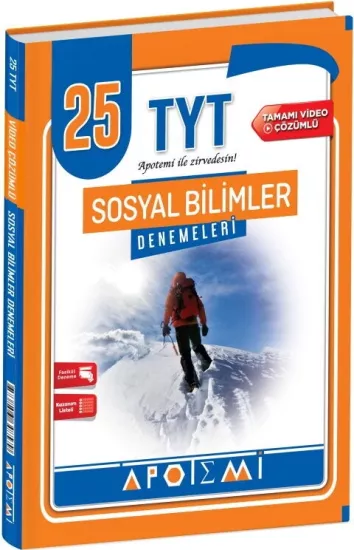TYT Sosyal Bilimler 25 li Deneme Apotemi Yayınları