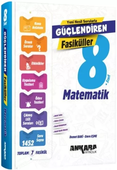 8. Sınıf Matematik Güçlendiren Fasiküller Seti Ankara Yayıncılık
