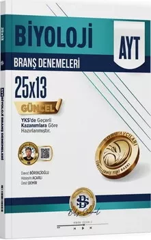 Bilgi Sarmal AYT Biyoloji 25 x 13 Branş Denemeleri Bilgi Sarmal Yayınları - Hemen Satın Al