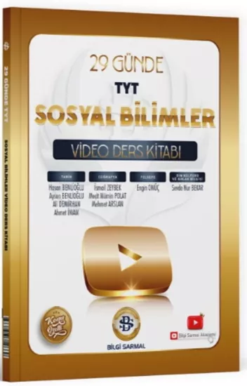 Bilgi Sarmal TYT Sosyal Bilimler 29 Günde Video Ders Kitabı Bilgi Sarmal Yayınları - Hemen Satın Al