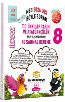 2026 8. Sınıf T.C. İnkılap Tarihi ve Atatürkçülük İlk Doz Sarmal Branş Denemeleri Sinan Kuzucu Yayınları - Hemen Satın Al