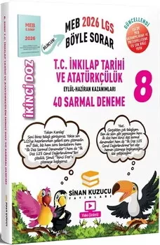 2026 8. Sınıf LGS T.C. İnkılap Tarihi ve Atatürkçülük İkinci Doz 40 Sarmal Deneme Sinan Kuzucu Yayınları - Hemen Satın Al