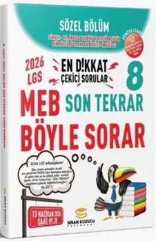 2026 8. Sınıf Sözel Bölüm Son Tekrar Soru Bankası Sinan Kuzucu Yayınları - Hemen Satın Al