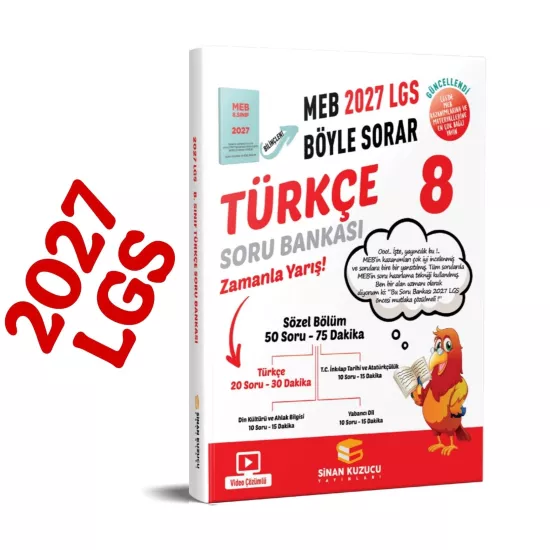 8. Sınıf Türkçe Soru Bankası Sinan Kuzucu Yayınları