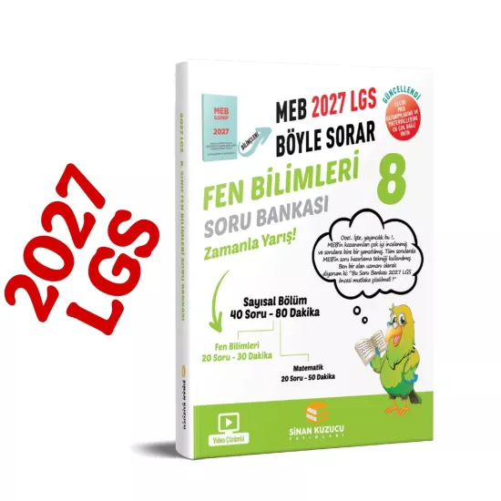 8. Sınıf Fen Bilimleri Soru Bankası Sinan Kuzucu Yayınları