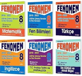 Fenomen Okul Yayınları 8. Sınıf LGS Çıkmış Sorular ve İkiz Sorular Set Fenomen Yayınları - Hemen Satın Al