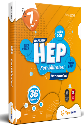 7. Sınıf HEP Fen Bilimleri Haftalık Deneme Föyleri Hiper Zeka Yayınları