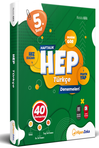 5. Sınıf HEP Türkçe Haftalık Deneme Föyleri Hiper Zeka Yayınları