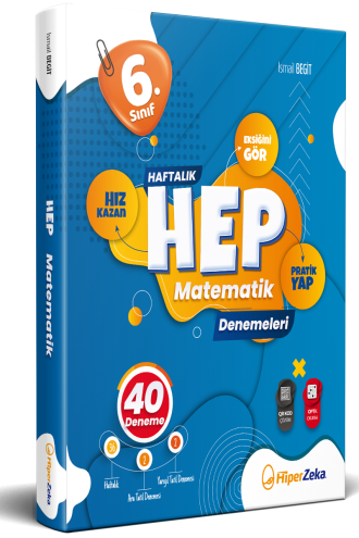 6. Sınıf HEP Matematik Haftalık Deneme Föyleri Hiper Zeka Yayınları