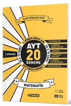 AYT Matematik 20 li İlk Dönem Deneme 1. Kitap Hız Yayınları - Hemen Satın Al
