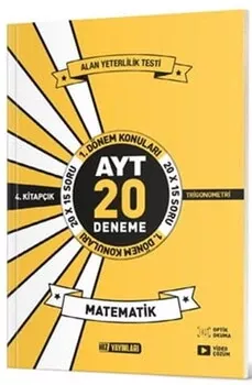 AYT Matematik 20 li İlk Dönem Deneme 4. Kitap Hız Yayınları - Hemen Satın Al