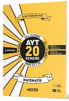 AYT Matematik 20 li İkinci Dönem Deneme 5. Kitap Hız Yayınları - Hemen Satın Al