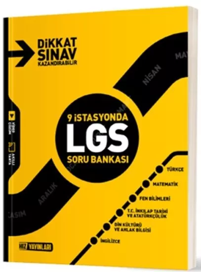 8. Sınıf LGS Tüm Dersler 9 İstasyonda Soru Bankası Hız Yayınları - Hemen Satın Al