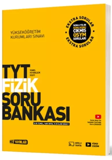TYT Fizik Soru Bankası Hız Yayınları - Hemen Satın Al